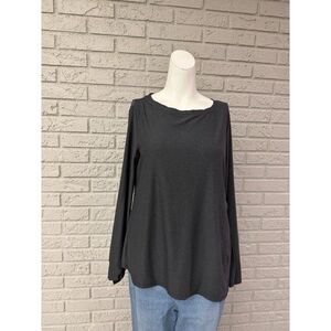 Old Navy Women’s Gray Long Sleeve Cloud Soft Top Size M